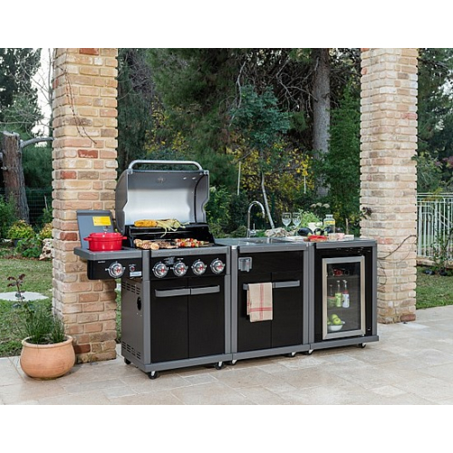 מטבח חוץ קולמן רבולושן – Coleman Revolution 4+Sink+Fridge