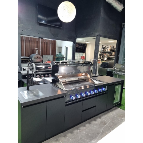 מטבח חוץ אלומיניום – GUSTO Collection 6 +Sink + Fridge