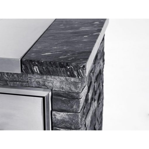 מטבח חוץ סטון איילנד בשילוב גרנדהול נירוסטה - GRANDHALL GTI4 ELITE