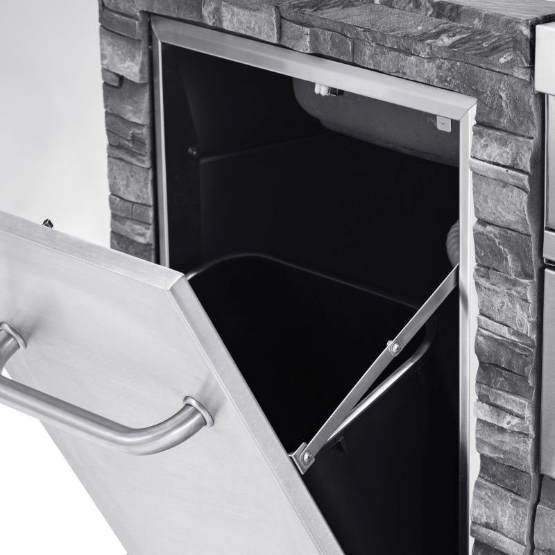 מטבח חוץ סטון איילנד בשילוב גרנדהול נירוסטה - GRANDHALL GTI4 ELITE