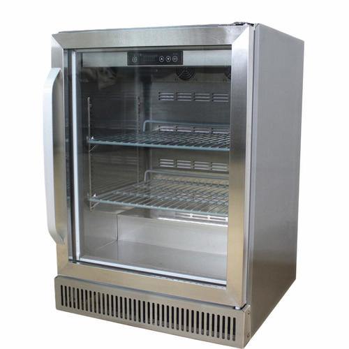 מקרר למטבח גינה 160 ל' חזית שקופה - HZ160 GD