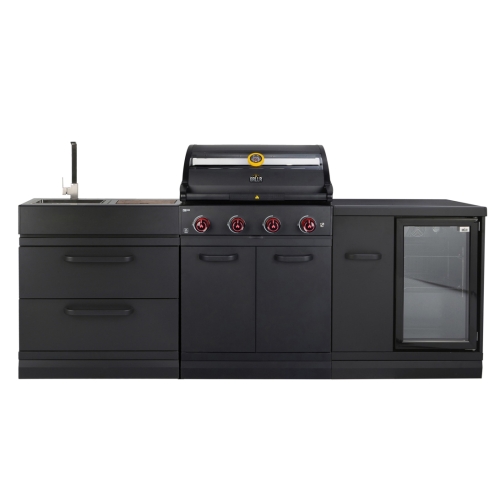 מטבח חוץ גרילר - GRLLR 4+Sink+Fridge