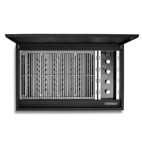 גריל גז סיזר מילאנו דרופ אין שחור - Caesar Milano Drop In